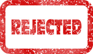 rejection of your work